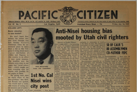 Pacific Citizen, Vol. 48, No. 3 (January 16, 1959) (ddr-pc-31-3)