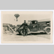 Man with pickup truck (ddr-densho-475-314)