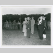 President Truman and his Secretary of War during a review by the 442nd (ddr-densho-1007-344)