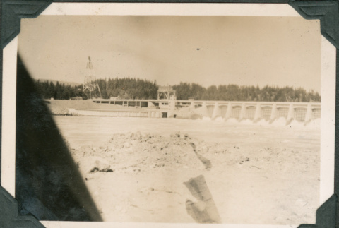 View of spillway of dam (ddr-densho-316-366)