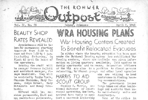 Rohwer Outpost Vol. II No. 28 (April 7, 1943) (ddr-densho-143-49)