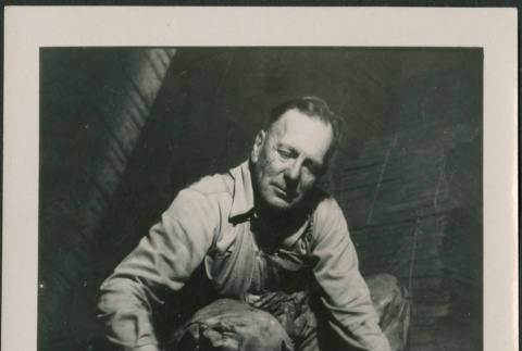 Man finishing cement (ddr-densho-426-2247)