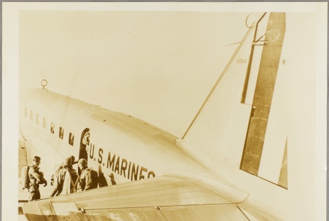 Marines boarding a plane (ddr-njpa-13-39)