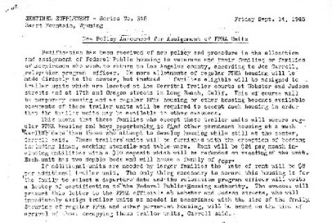 Heart Mountain Sentinel Bulletin No. 345 (September 14, 1945) (ddr-densho-97-535)