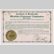 Minidoka Consumers' Cooperative Certificate of Membership (ddr-densho-483-124)