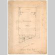 Sketch of Seattle Betsuin Buddhist Temple main floor (ddr-densho-430-154)