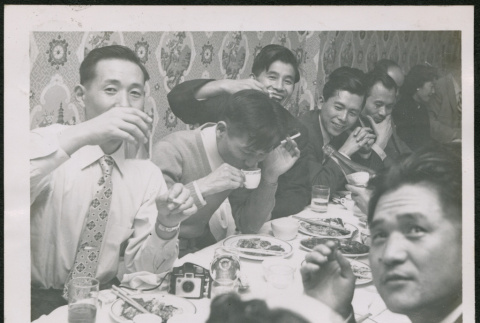 Group of men drinking (ddr-densho-293-157)