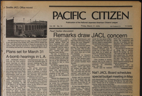 Pacific Citizen, Vol. 86, No. 10 (March 17, 1978) (ddr-pc-50-10)
