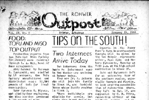 Rohwer Outpost Vol. IV No. 8 (January 29, 1944) (ddr-densho-143-135)