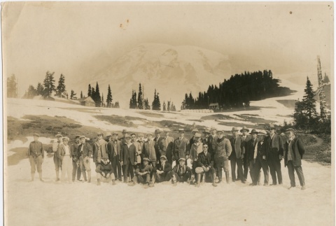 Hiking group on Mt. Rainier (ddr-densho-321-478)