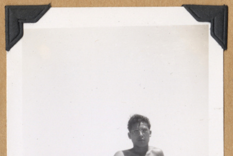 Man on a beach (ddr-densho-542-307)