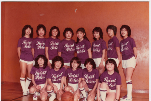St. Peter's Girl's basketball team (ddr-densho-456-1)