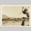 Italian pilot standing in front of a plane (ddr-njpa-13-779)