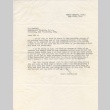 Letter requesting exemption addressed to Lieutenant General J.L. DeWitt from Sarah 