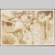 A family posing in a garden (ddr-densho-278-62)