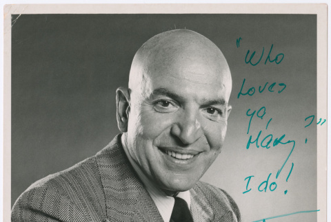 Autographed photo of Telly Savalas (ddr-densho-367-356)