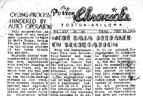 Poston Chronicle Vol. XIV No. 18 (July 29, 1943) (ddr-densho-145-374)