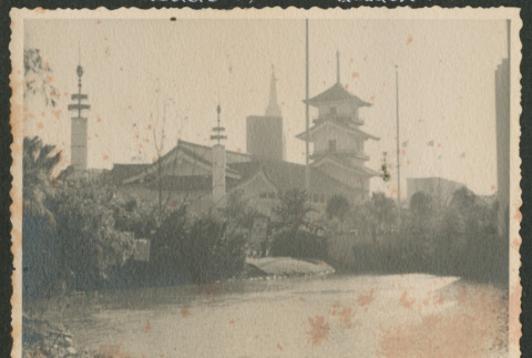 Lagoon Rear of Nippon Pavilion (ddr-densho-378-962)