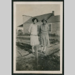 2 women in a yard (ddr-densho-378-379)
