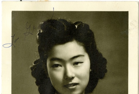Signed photograph of a woman (ddr-manz-6-48)
