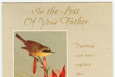 Card from Rosie, Gaby, Ernie to Kris Marubayashi (ddr-densho-329-1071)