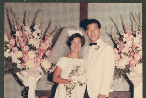 Wedding portrait of Denny and Sandy (ddr-densho-522-801)