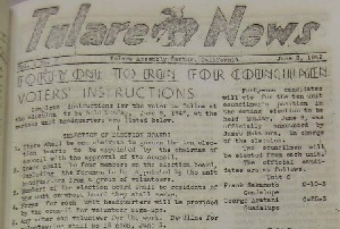 Tulare News Vol. I No. 7 (June 3, 1942) (ddr-densho-197-7)