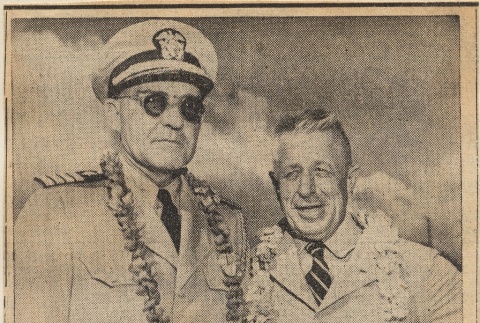 Newspaper clipping regarding W.T. Andrews and Captain Peyton Harrison (ddr-njpa-1-582)