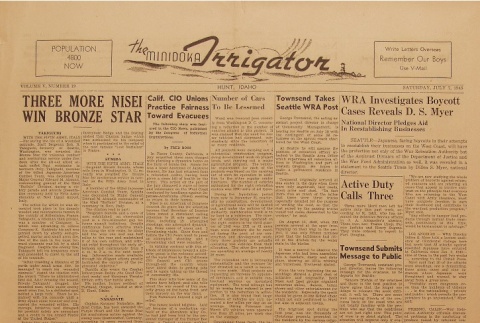 Minidoka Irrigator Vol. V No. 19 (July 7, 1945) (ddr-densho-119-146)