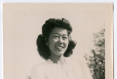Woman with permed hair (ddr-densho-475-204)