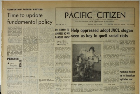 Pacific Citizen, Vol. 66, No. 19 (May 10, 1968) (ddr-pc-40-19)