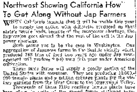Northwest Showing California How To Get Along Without Jap Farmers (June 7, 1943) (ddr-densho-56-927)