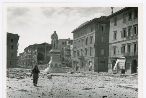 Soldier on patrol in Livorno (ddr-densho-1007-348)