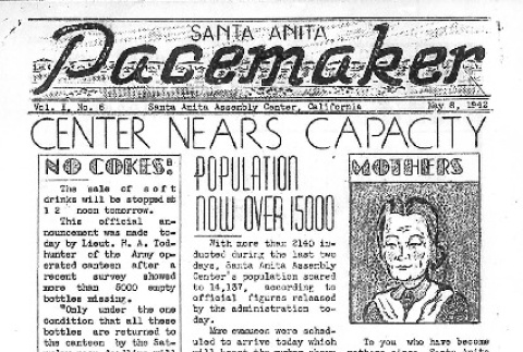 Santa Anita Pacemaker Vol. I No. 6 (May 8, 1942) (ddr-densho-146-5)