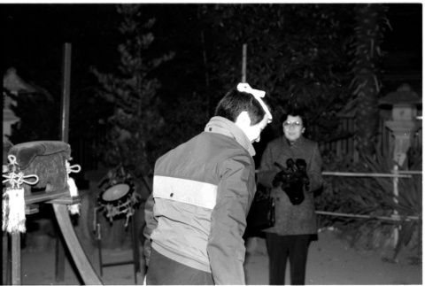 Kenny and one other near drum stand (ddr-densho-1007-1231)