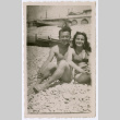 Bill and Jany Lore at Beach (ddr-densho-368-716)