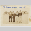 Four men at the beach (ddr-densho-388-19)