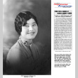 Page with photo of Akiko Nakayama, with clipping and biographical data (ddr-ajah-6-99)