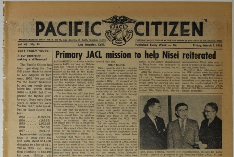 Pacific Citizen, Vol. 46, No. 10 (March 7, 1958) (ddr-pc-30-10)