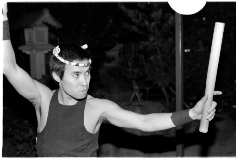 Kenny performing taiko (ddr-densho-1007-1207)
