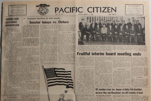 Pacific Citizen, Vol. 56, No. 9 (March 1, 1963) (ddr-pc-35-9)