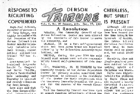 Denson Tribune Vol. I No. 87 (December 28, 1943) (ddr-densho-144-128)