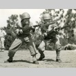 Two soldiers practicing with bayonets at basic training (ddr-densho-22-489)