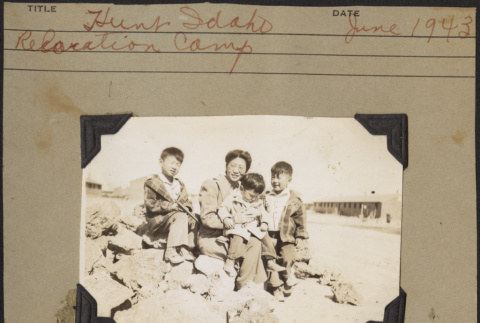 Agnes, David, Chester Jr. and Gerald Sakura (ddr-densho-523-138)