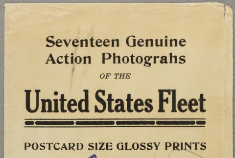 Envelope for United States Fleet photographs (ddr-njpa-13-1547)
