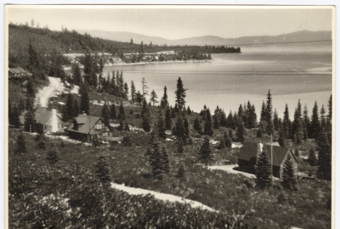 View of homes next to a body of water (ddr-densho-542-827)