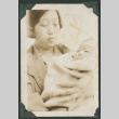Iku Takahashi holding baby (ddr-densho-355-331)
