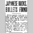 Japanese Books, Bullets Found (April 16, 1942) (ddr-densho-56-759)