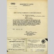 Notice of Approval of Renunciation of United States Nationality (ddr-densho-188-31)