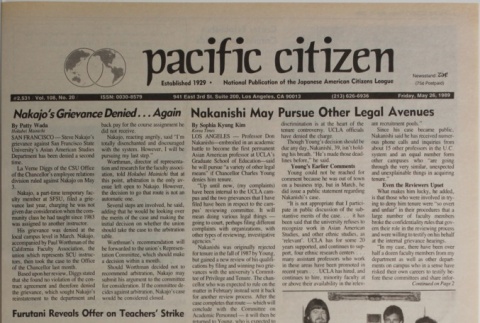 Pacific Citizen, Vol. 108, No. 20 (May 26, 1989) (ddr-pc-61-20)